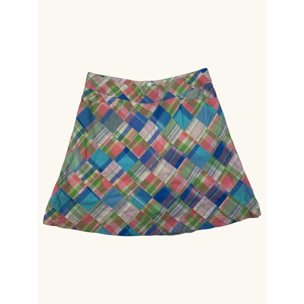 Lady Hagen Womens Golf Skirt Patchwork Plaid Multicolor A-Line Size 4 Mini
